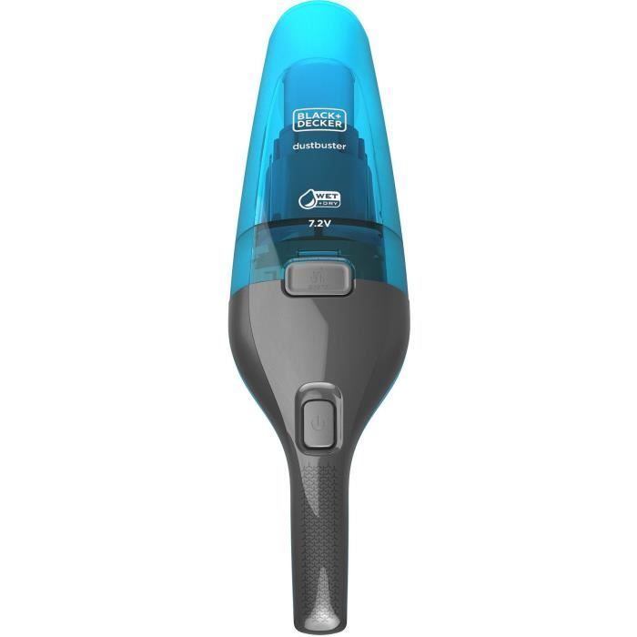 Aspirateur à main BLACK+DECKER WDC215WA-QW Dustbuster Lithium Eau et poussière 7,2V sans fil - Bleu