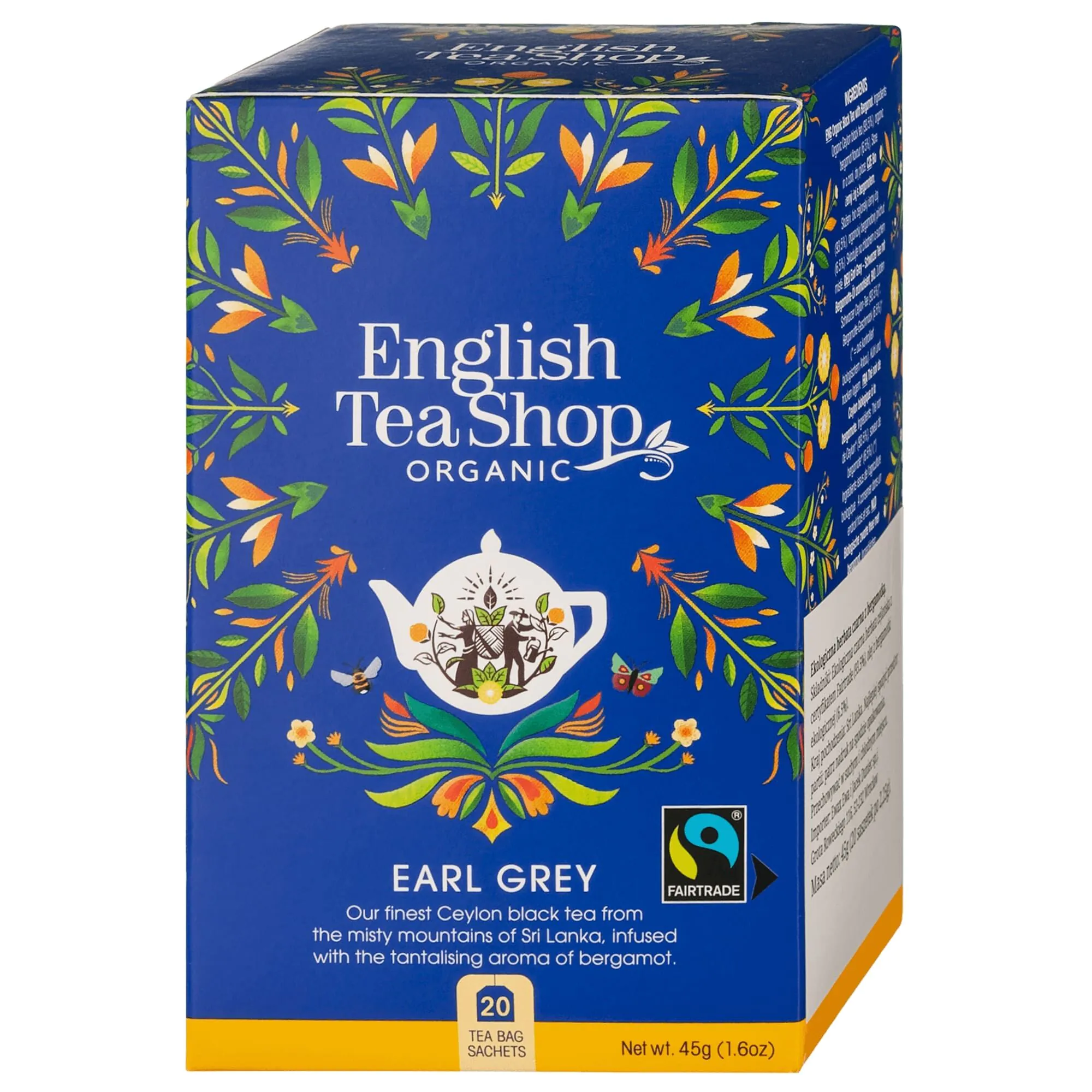 English Tea Shop Earl Grey, herbata bio 20 saszetek