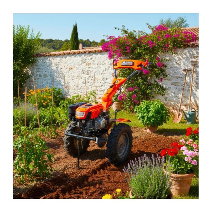 Motocultor autopropulsado de gasolina de 212 cc, ancho de trabajo de hasta 105 cm, 2 velocidades hacia adelante/1 hacia atrás, manillar ajustable - DAEWOO