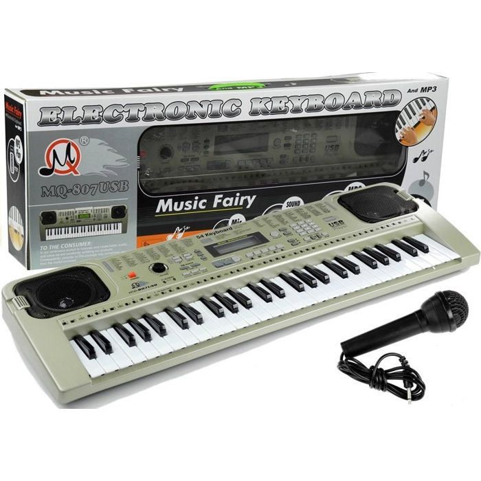 Toy Piano Organ Keyboard with USB Microphone