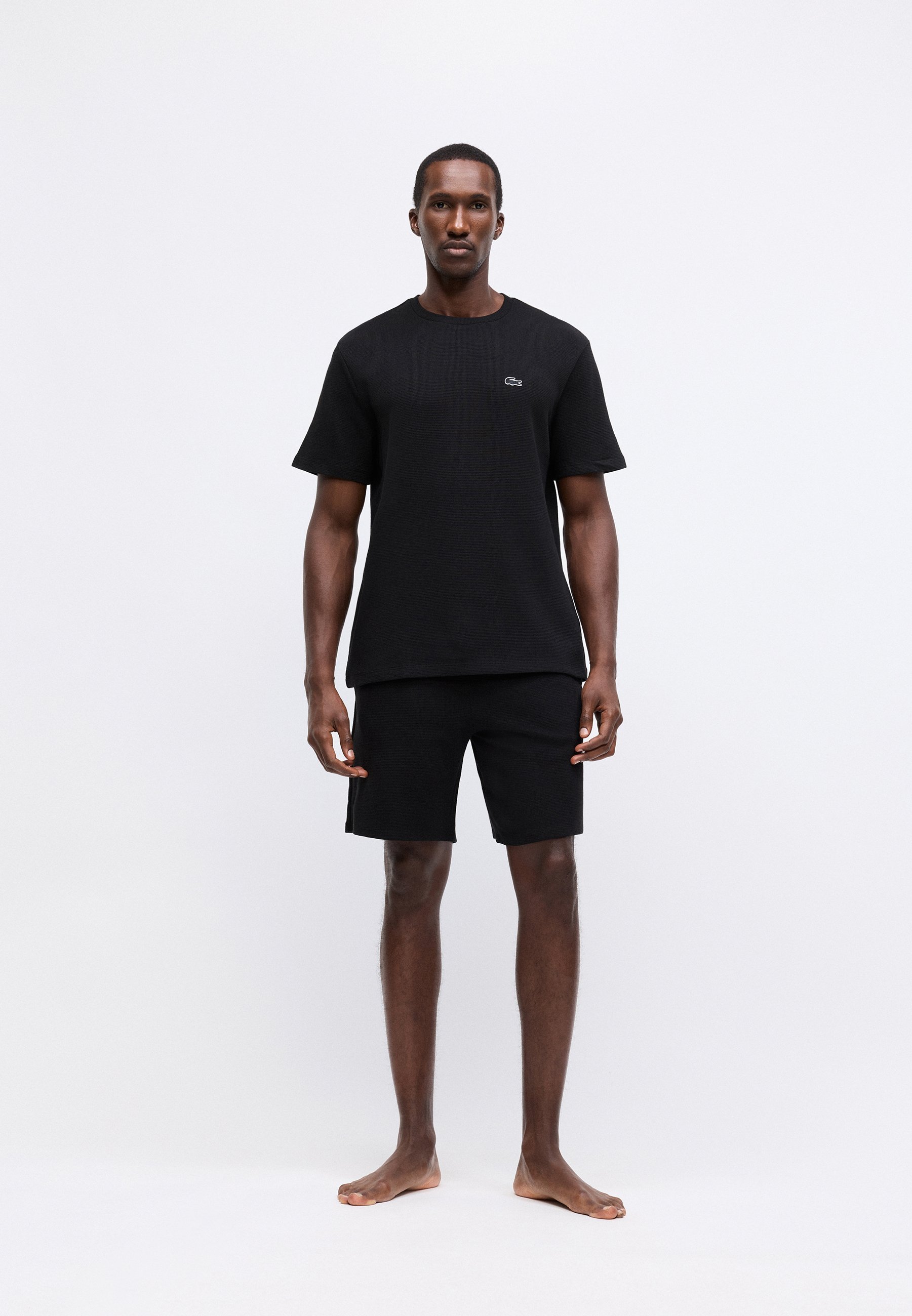 Lacoste TEE LOUNGEWEAR - Góra piżamowa - czarna