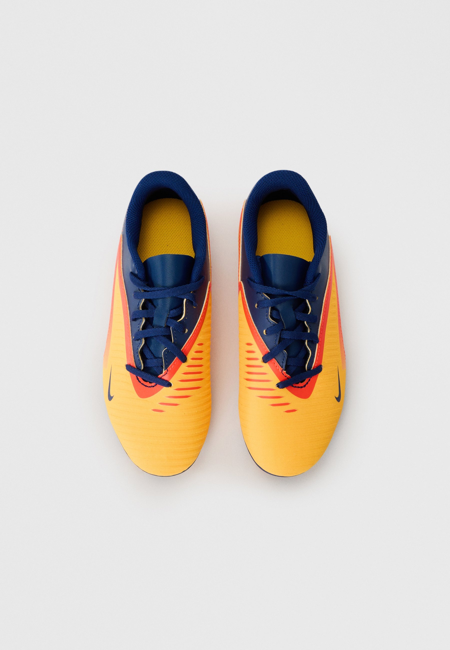 Nike Performance PHANTOM 6 LOW UNISEX - Fotballsko til fast underlag - laser orange/lemon venom/blue void