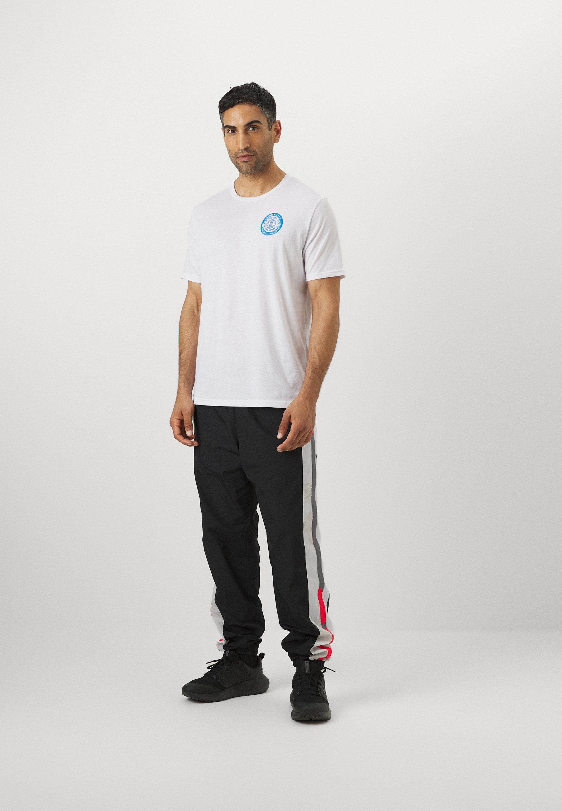 Under Armour CLUB - T-shirt met print - wit/blauw Atlantis