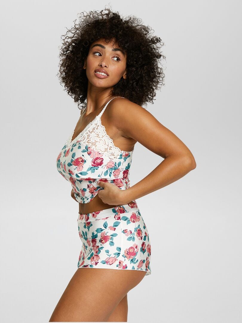 Shorts de pijama 'Sans Complexe' - BRANCO