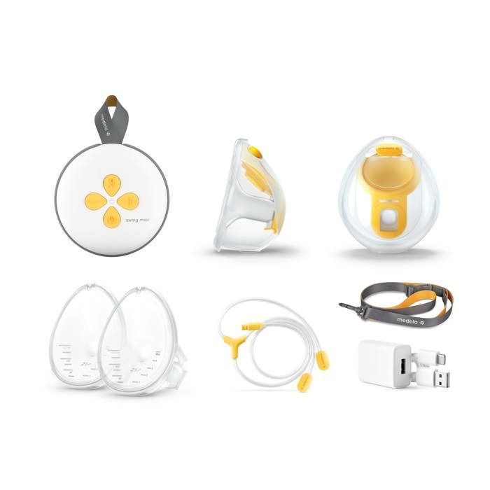 Swing Maxi™ – Freihändige elektrische Doppelmilchpumpe – Kompakt, freihändig, leicht, ultra-komfortabel, mit der Medela App verbunden