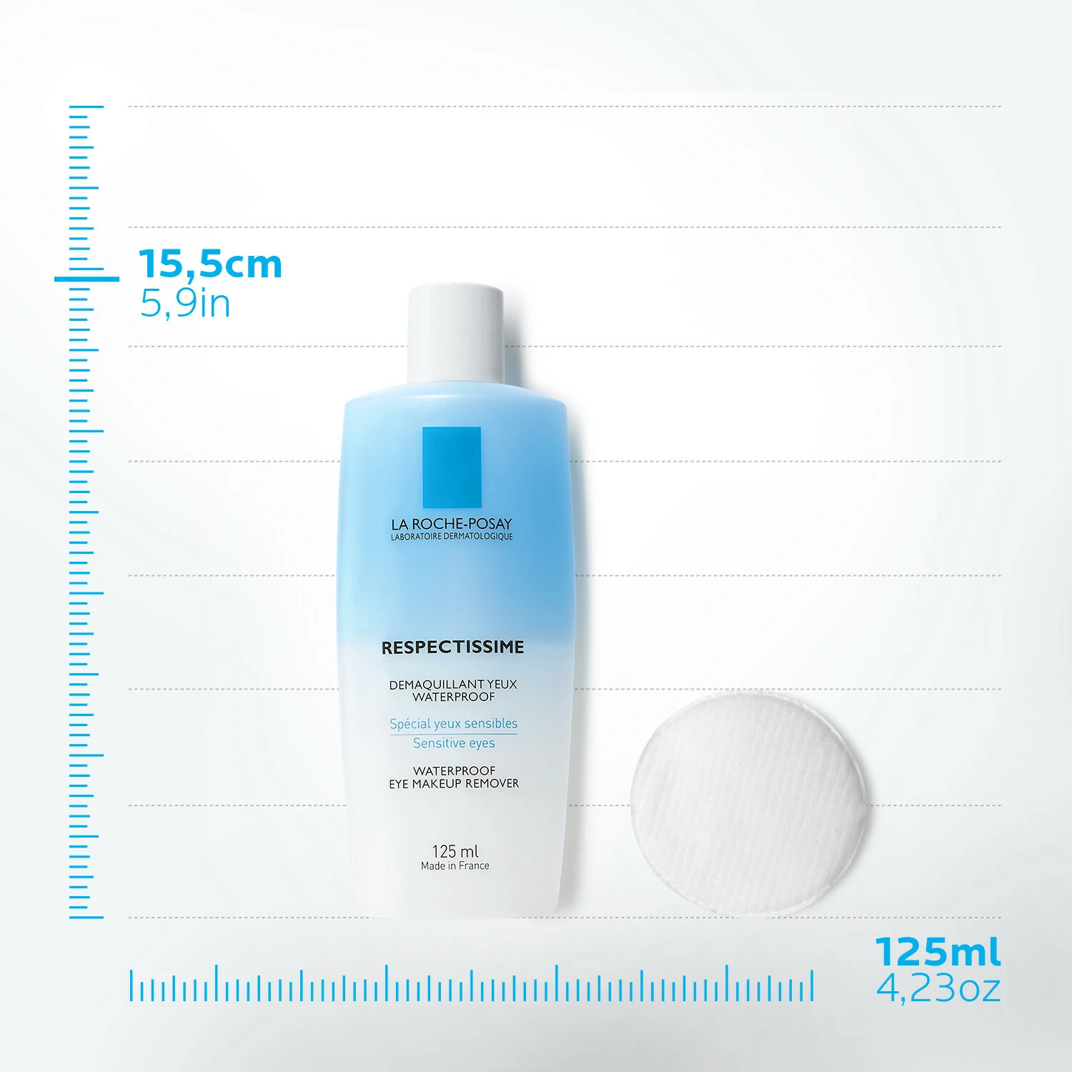 Respectissime Vízálló Szemfesték Lemosó 125 ml - La Roche-Posay