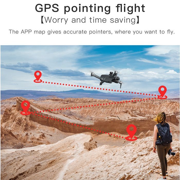 Ny L600-PRO-MAX-OAS 5 km 4K professionel HD GPS-drone med dobbelt kamera, 3-akset gimbal og 360° gimbal - børsteløs quadcopter-legetøj