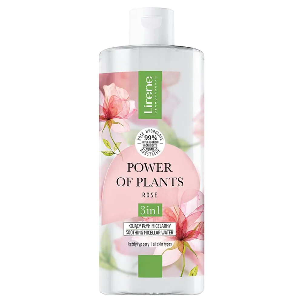 Lirene Power Of Plants Róża Kojący płyn micelarny