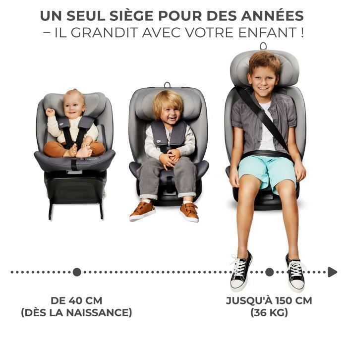 Kinderkraft I-GROW I-SIZE Autositz, 360° drehbar