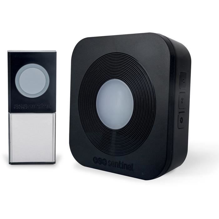 Wireless Doorbell - SCS SENTINEL - 200 meters - SimplyBell - Black
