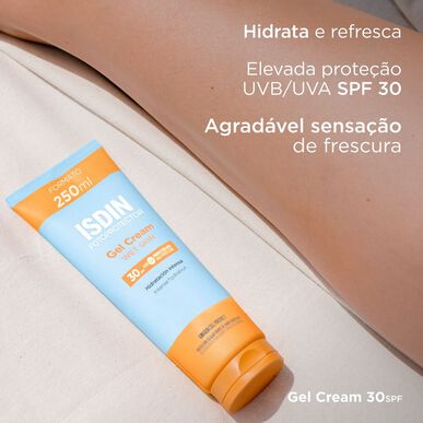 Isdin tělový opalovací gelový krém SPF30 250 ml