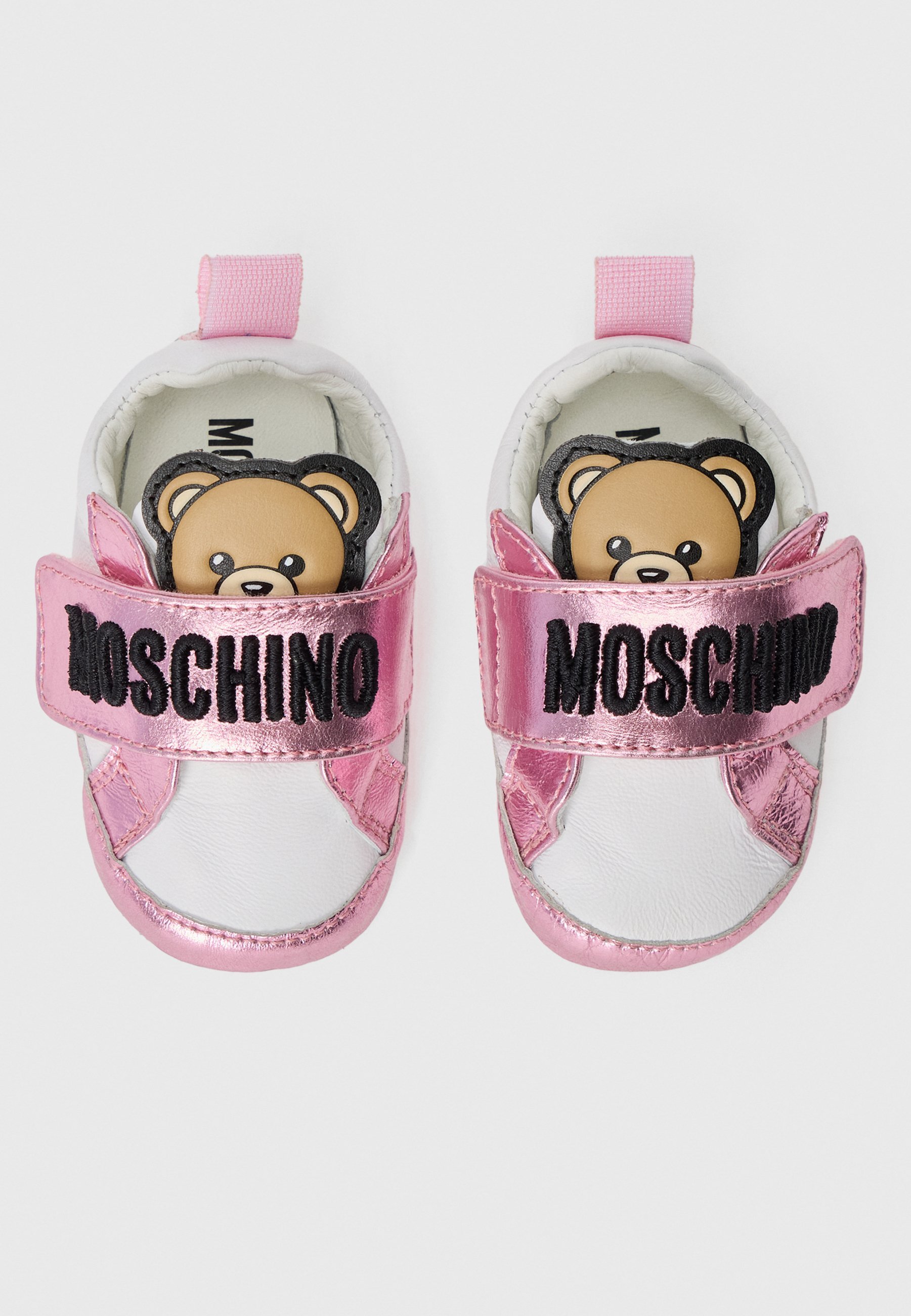 MOSCHINO UNISEX - Chaussures bébé - blanc/rose/noir
