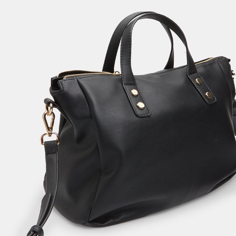 Torba materiałowa da donna con doppio manico con foulard