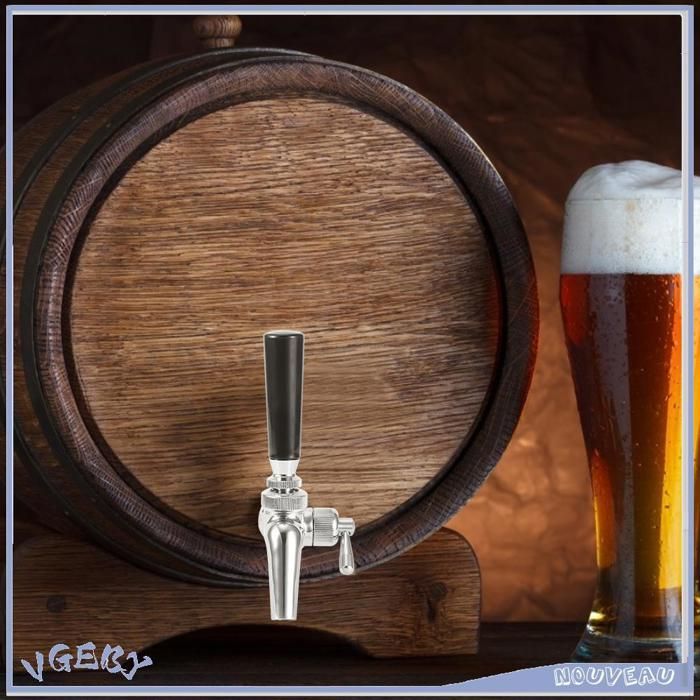 Rubinetto per fusto di birra Duokon, rubinetto regolabile, struttura in rame, set di accessori per birra artigianale