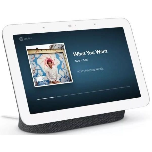 Slimme luidspreker met Bluetooth en wifi - GOOGLE - Nest Hub 2e generatie, antraciet
