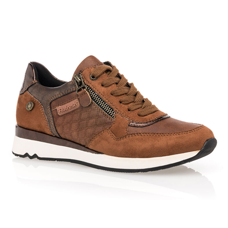 Zapatillas deportivas para mujer color marrón