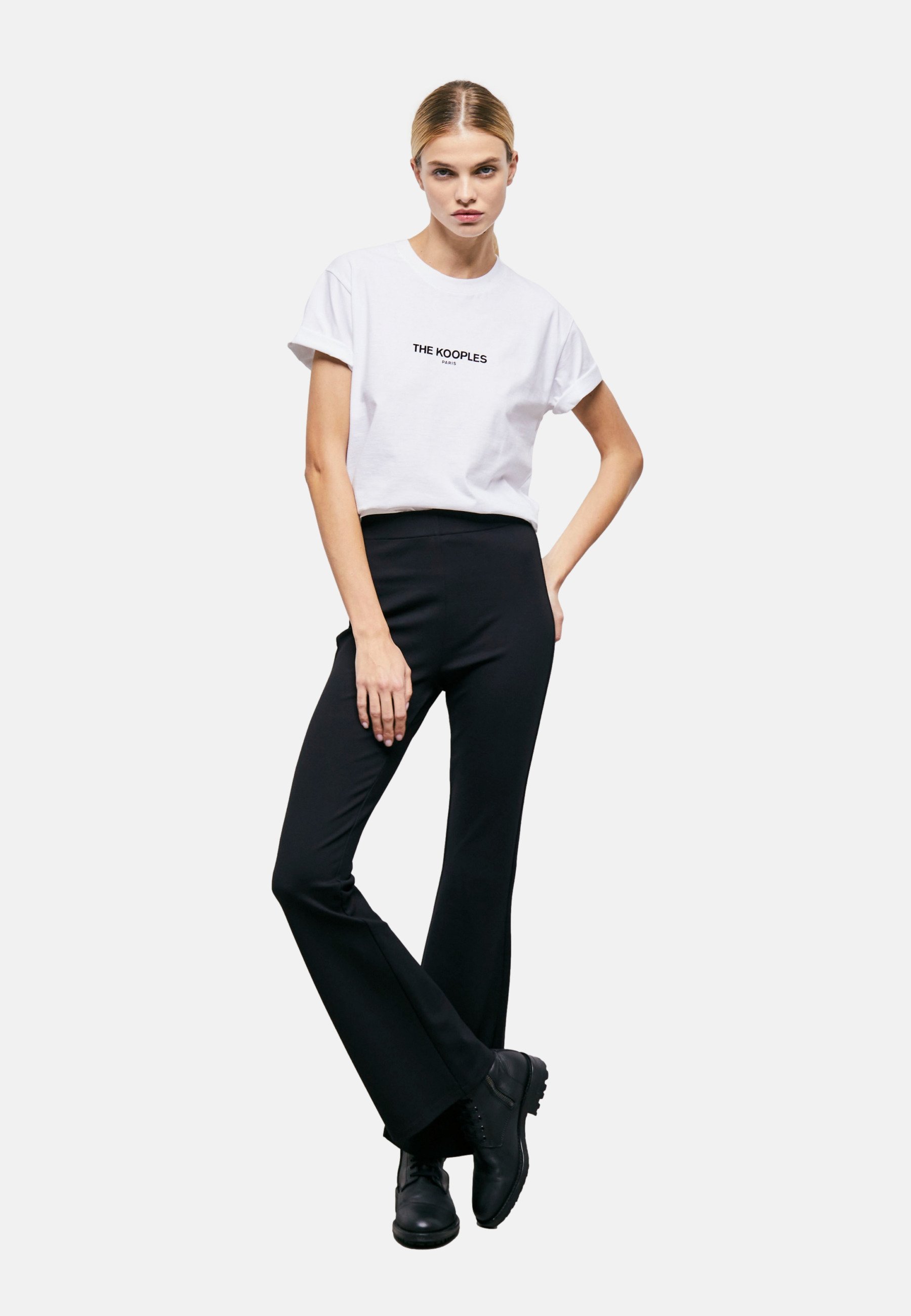 T-shirt a maniche corte The Kooples - stampata - bianca