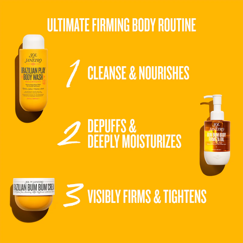 Creme firmador e suavizante Sol de Janeiro Brazilian Bum Bum para glúteos e quadris.