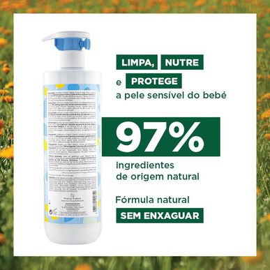 Klorane Baby No-Rise Cleansing Lotion -maito vaippa- ja käsienpuhdistusaine 0 kuukautta 500 ml 500 ml