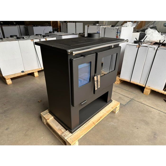 Poêle à Bois Verso CS - 7,7 kW | Plaque Supérieure en Métal et Chauffage Efficace