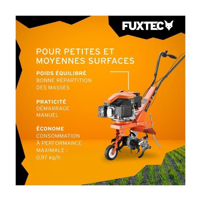 Motocultor de gasolina FUXTEC FX-AF1139 - 139 cc, 36 cm de ancho de trabajo