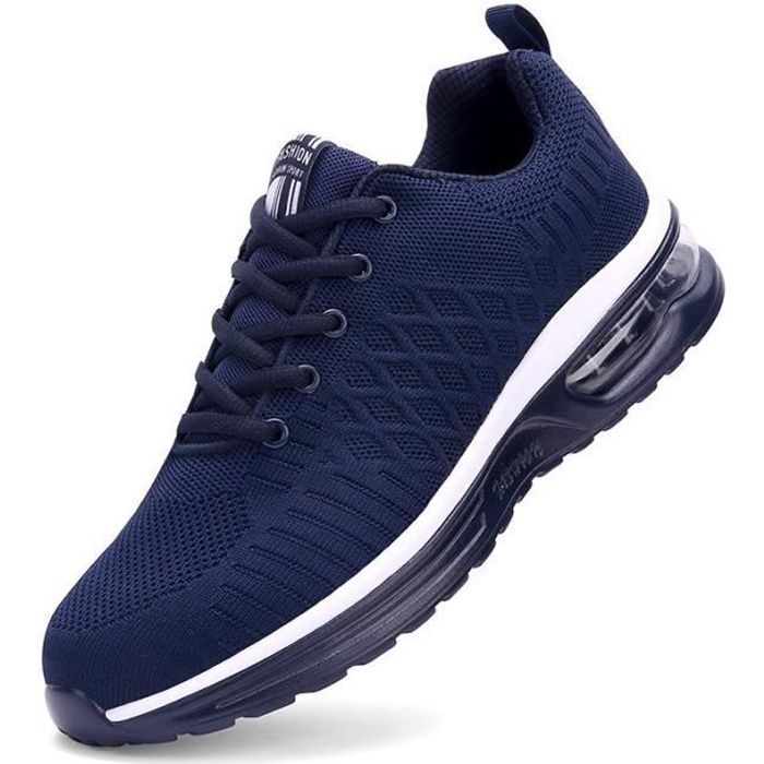 Zapatillas deportivas para hombre - KIANII - Resistentes al desgaste - Ligeras - Antideslizantes - Azules
