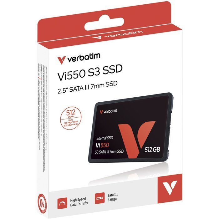 SSD Interno - VERBATIM - VI550 S3 - SATA III - 512 GB - 2.5
