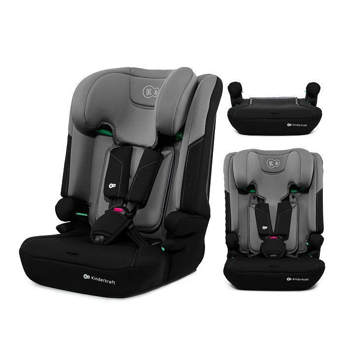 Siège-auto Kinderkraft I-COMFY 3-en-1 – 76-150 cm, R129, SPS, H-GUARD, réglage 10 positions, Gris