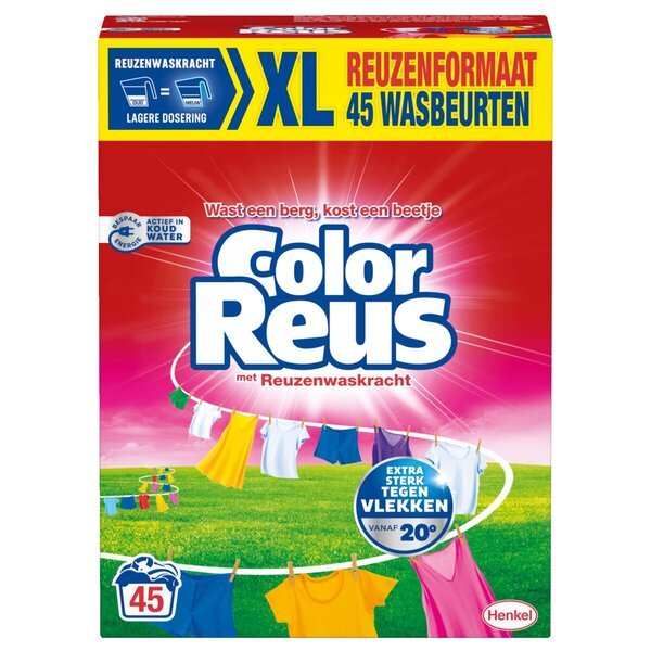 Pralni prašek Witte Reus Color Reus, 2250 g, 45 pranj