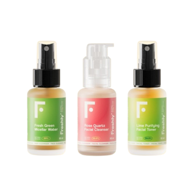 „Freshly Cosmetics Pack“ mini valiklio trio veido valymo rinkinys 1 vnt. 1 vnt.