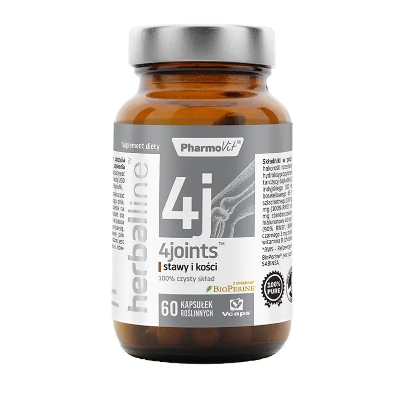 PharmoVit Herballine 4Joints Stawy i kości Kapsułki roślinne