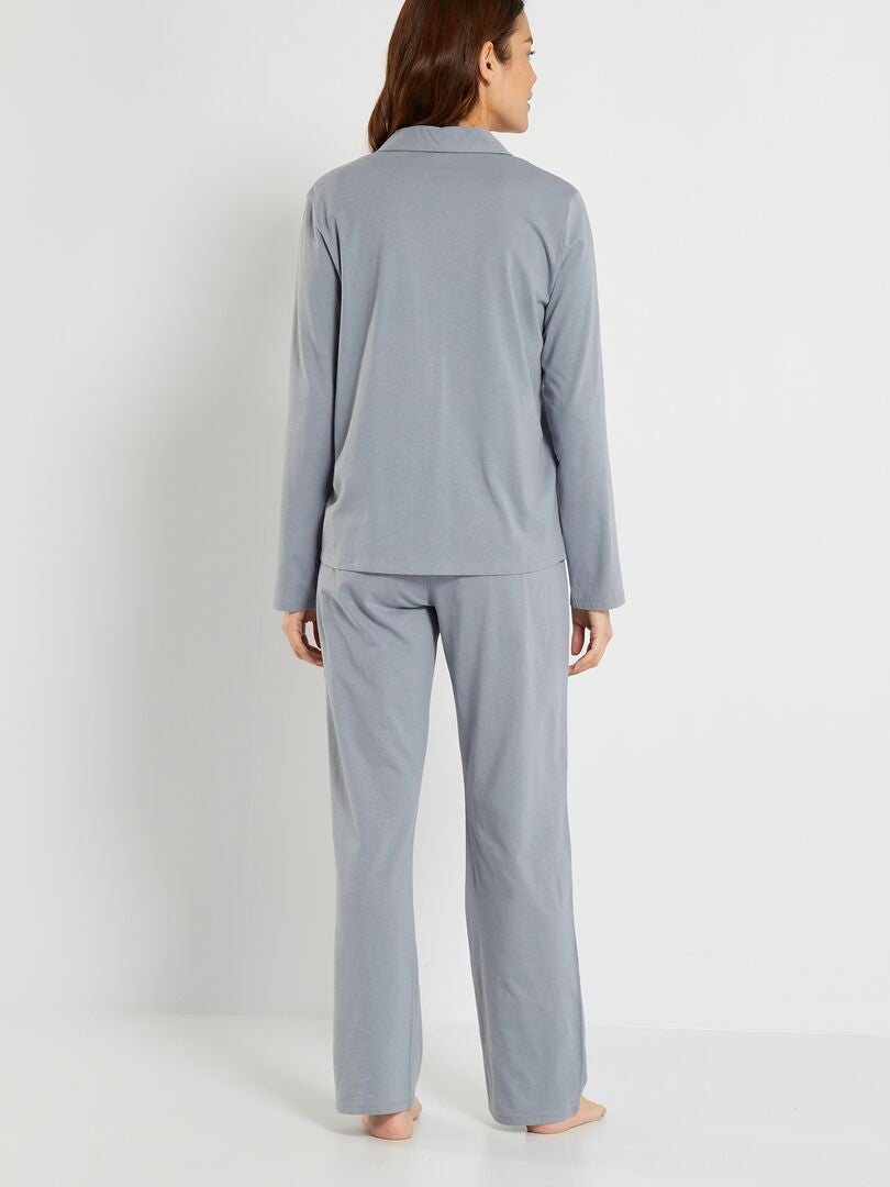 Jersey pyjama - 2-delig - BLAUW