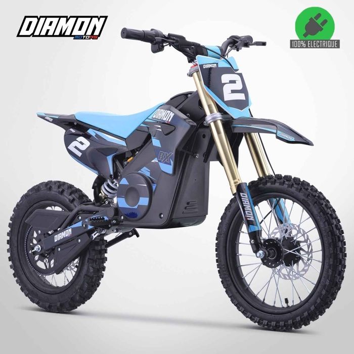 Moto Enfant Électrique 1300W / Moto cross ORION 1300W / 14/12 / Édition 2021 / Bleu
