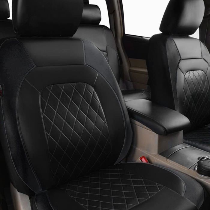 Juego de 9 fundas universales de cuero sintético para asientos de coche, accesorios para el interior del coche, SUV, coche