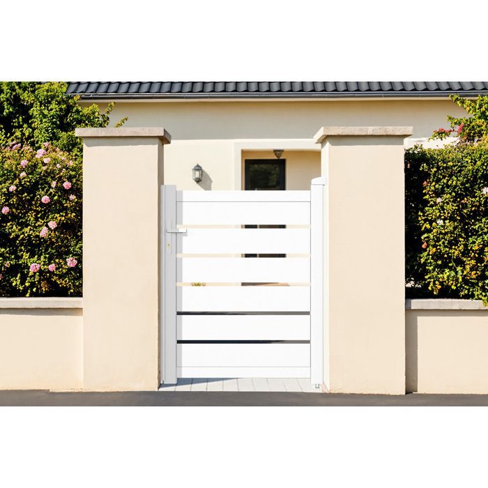 Portillon - Casanoov - VOGEL - 1m H.125cm - Blanc - Aluminium