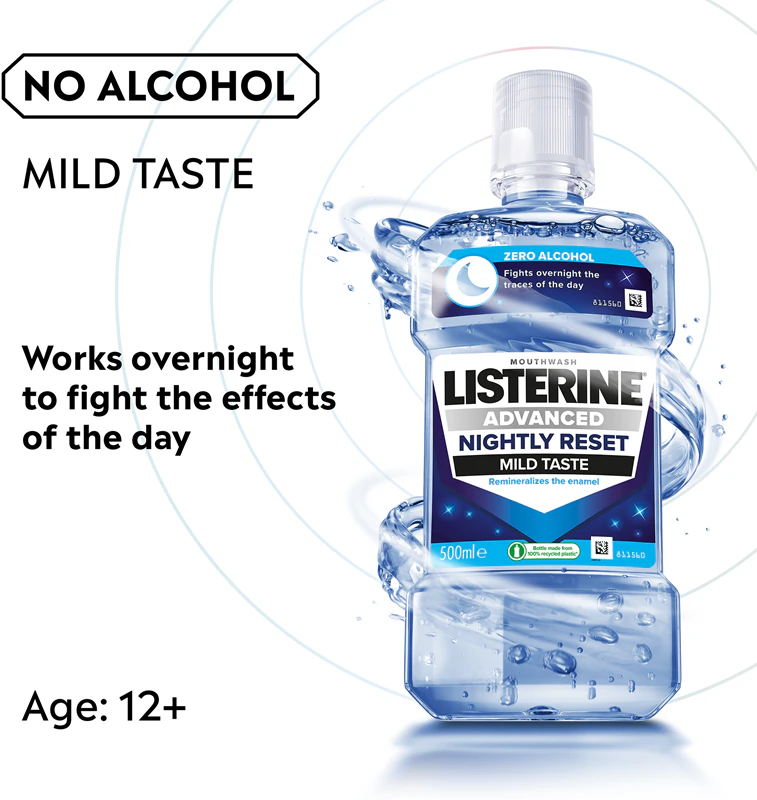 Listerine Advanced Nightly Reset Remineralizing Mondspoeling