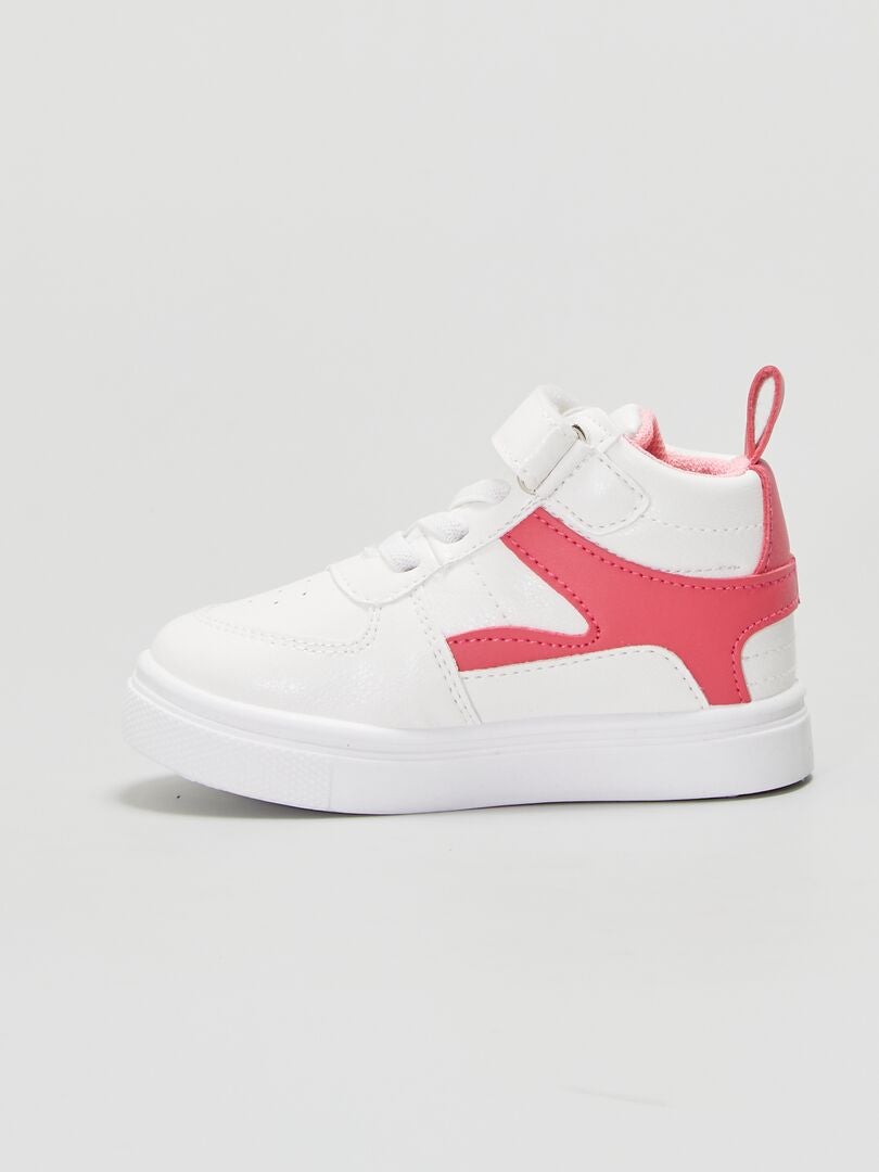 Tênis de cano alto Tricolor Sportswear - Branco