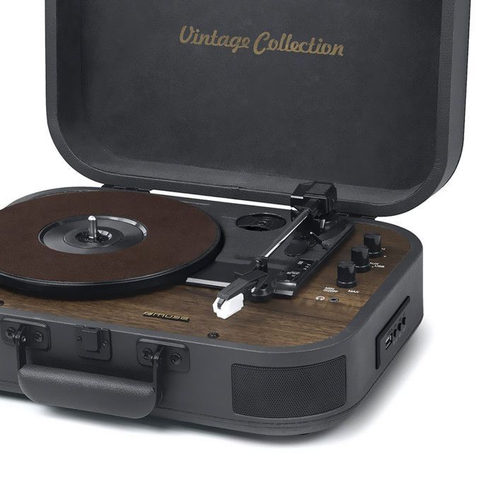 Toca-discos de vinil Muse MT-207 DGB, 33/45/78 RPM, estéreo 2x5W - Porta USB, Bluetooth
