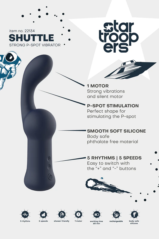 Dream Toys Star Trooper Shuttle Strong P-spot vibrátor