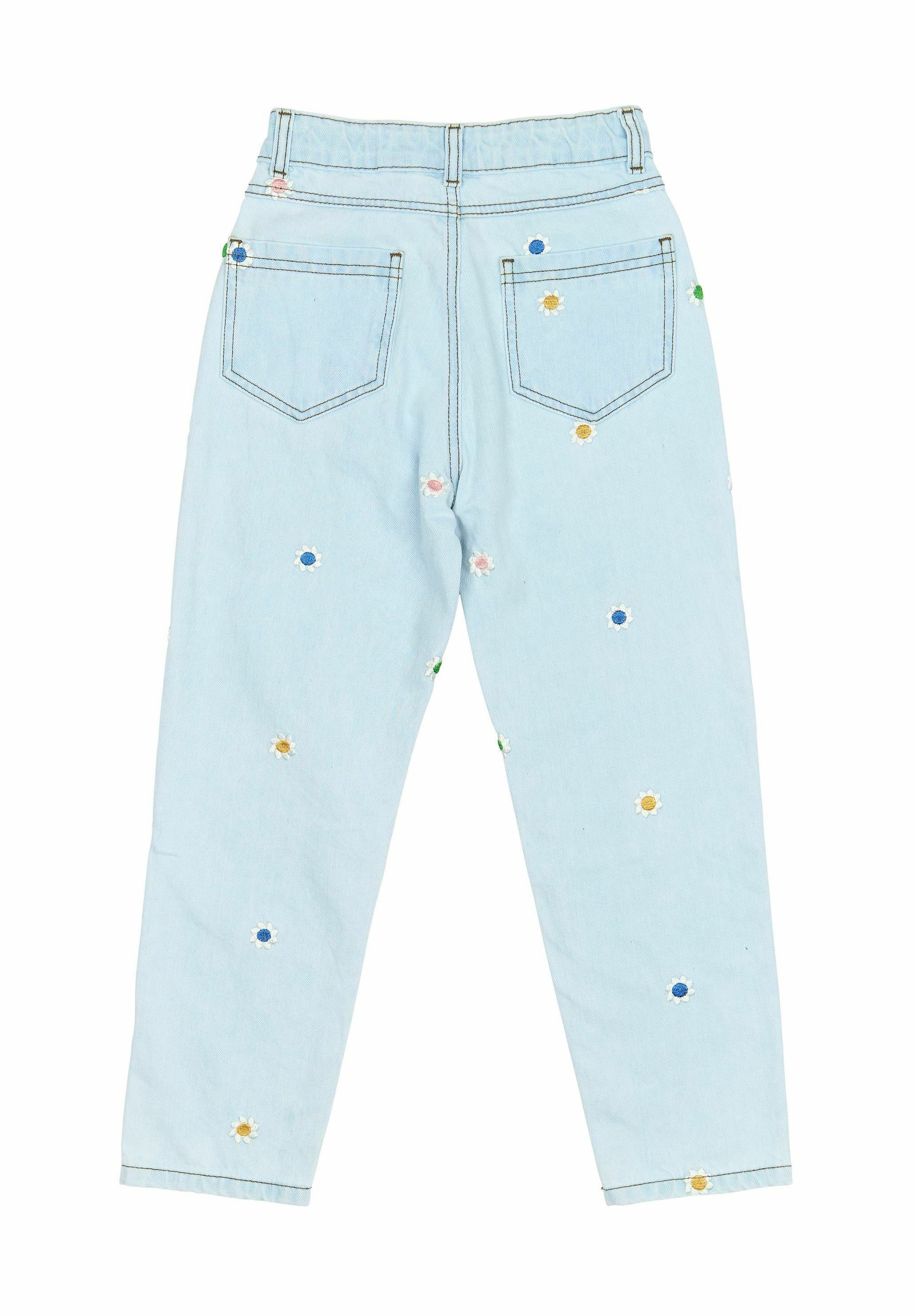nuovi PORSCHA MOM FIT - Jeans dalla vestibilità rilassata - denim azzurro ricamato