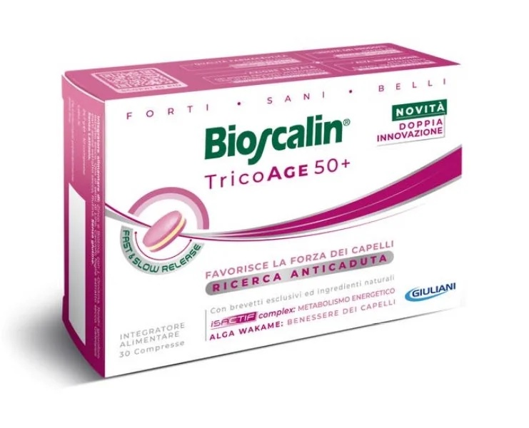 BIOSCALIN Bioscalin Tricoage 50+ 30 tabletten Voedingssupplement tegen haaruitval
