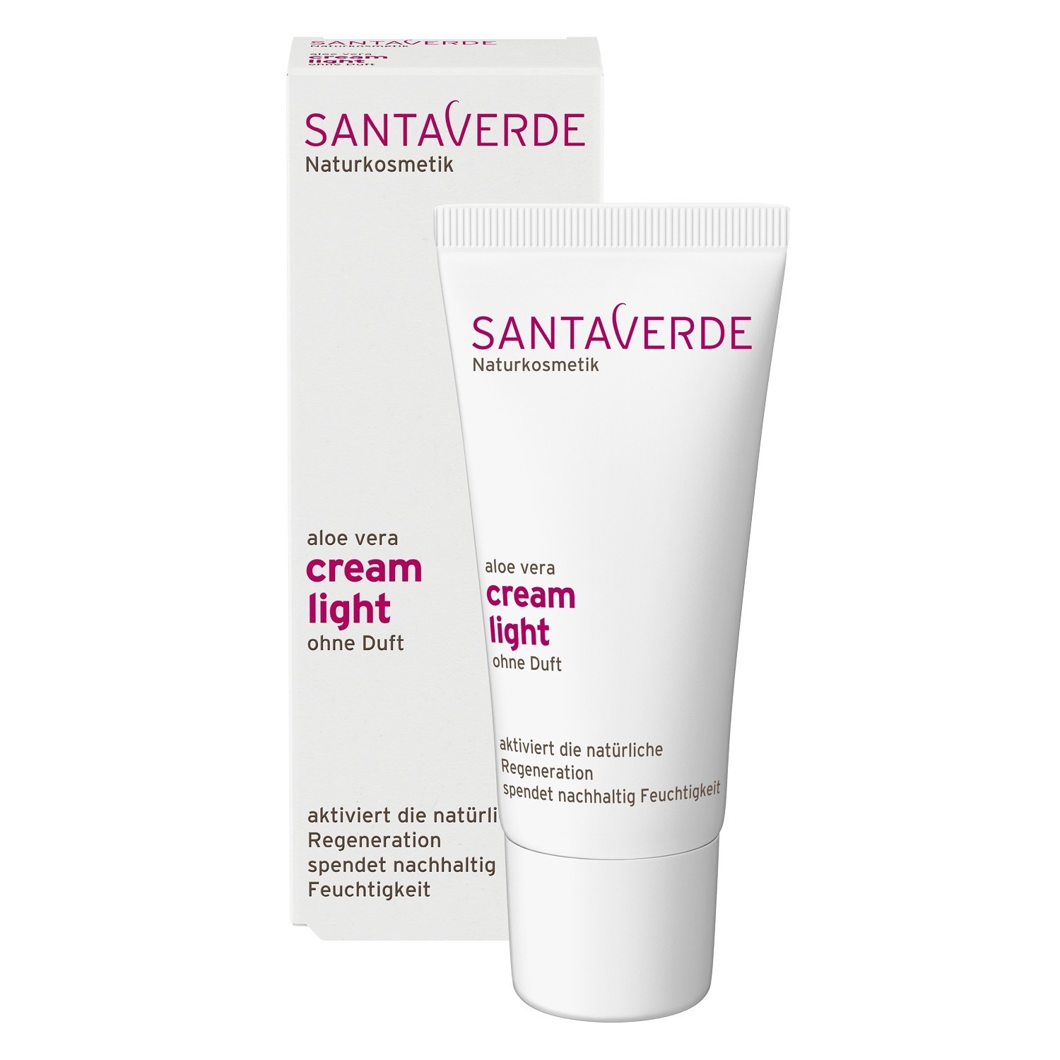 Santaverde Ansigtscreme Aloe Vera Creme Light – Uden parfume – 30 ml