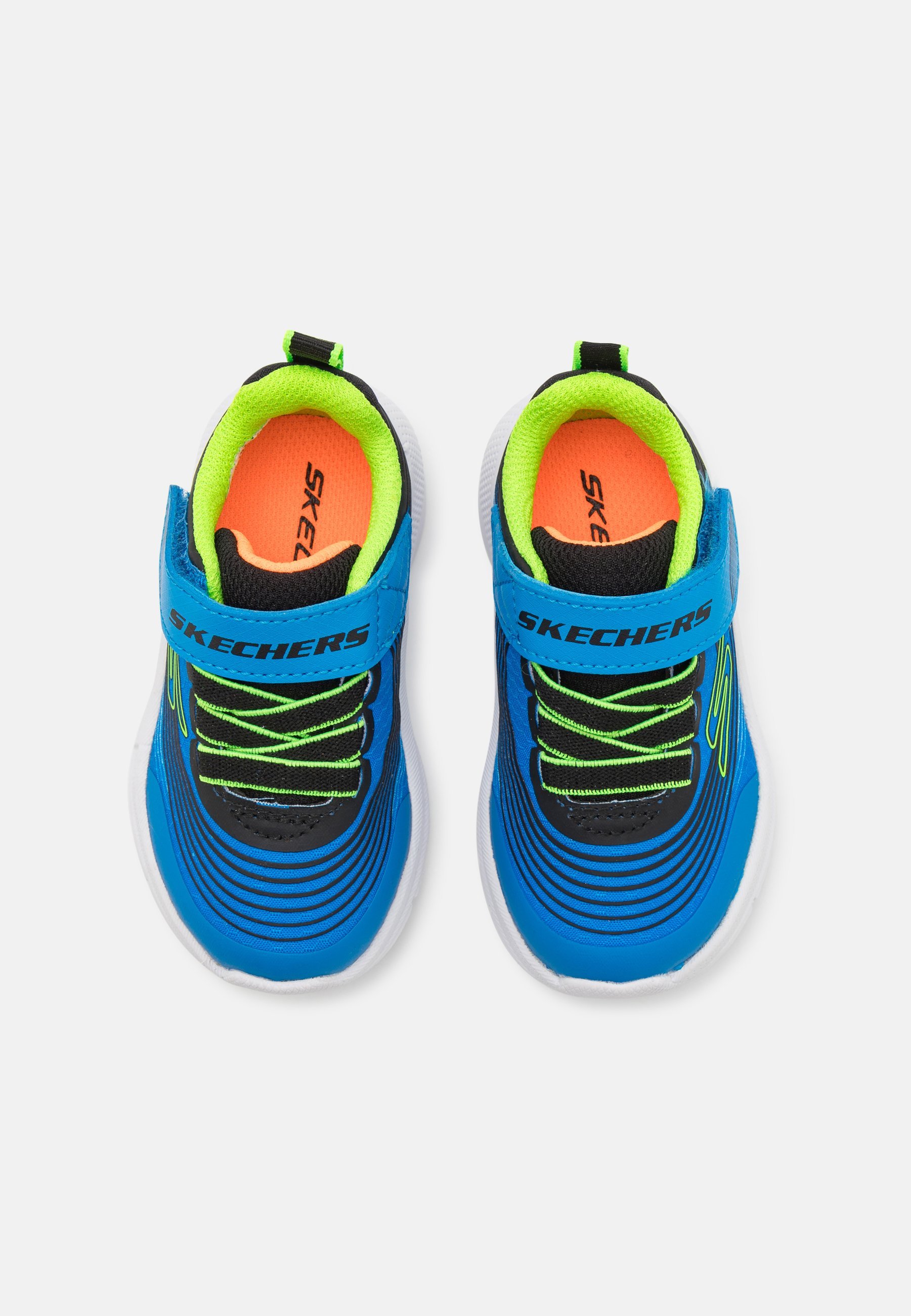 Skechers MICROSPEC ADVANCE - Scarpe da ginnastica - blu/verde lime/arancione/nero