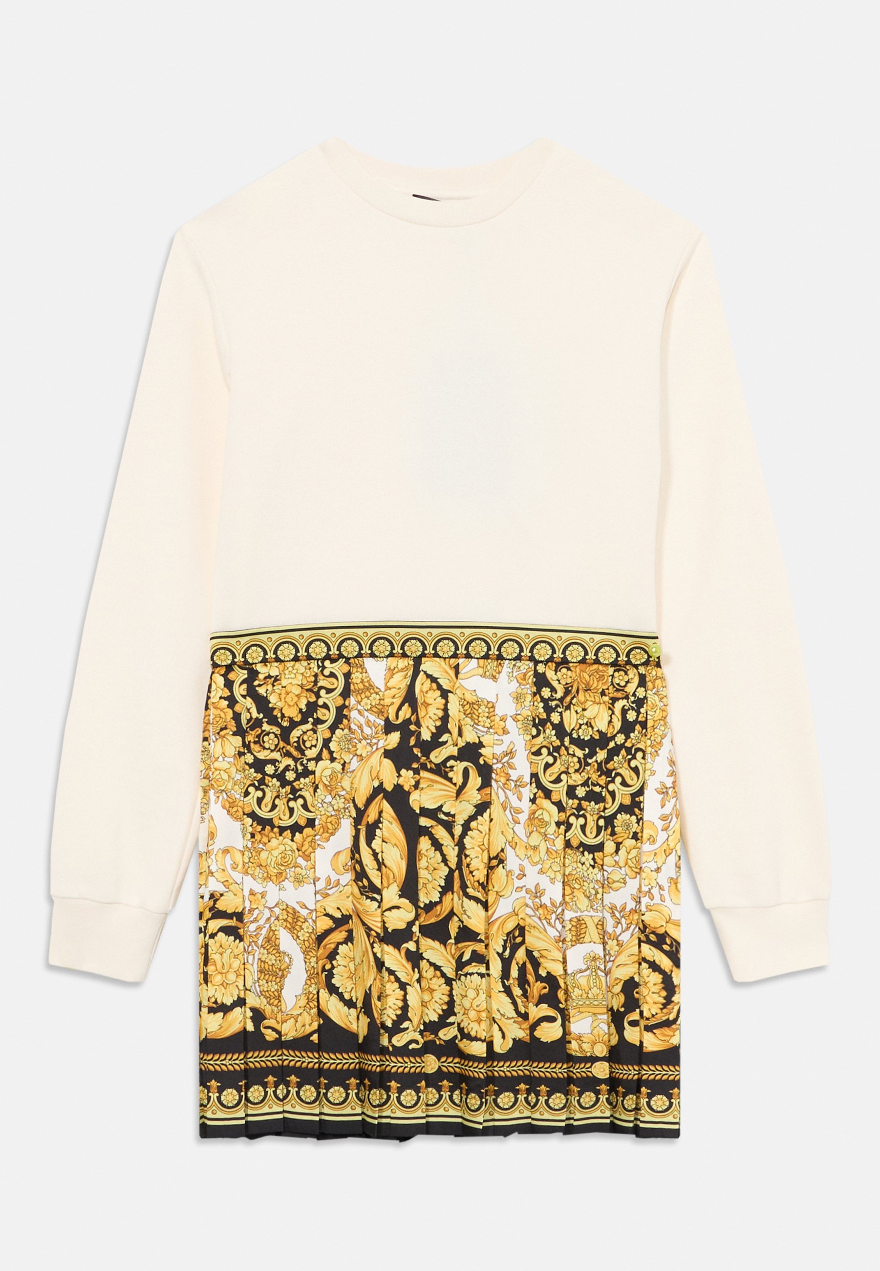 Versace Kleid Barocco – Tageskleid – Elfenbein/Schwarzgold