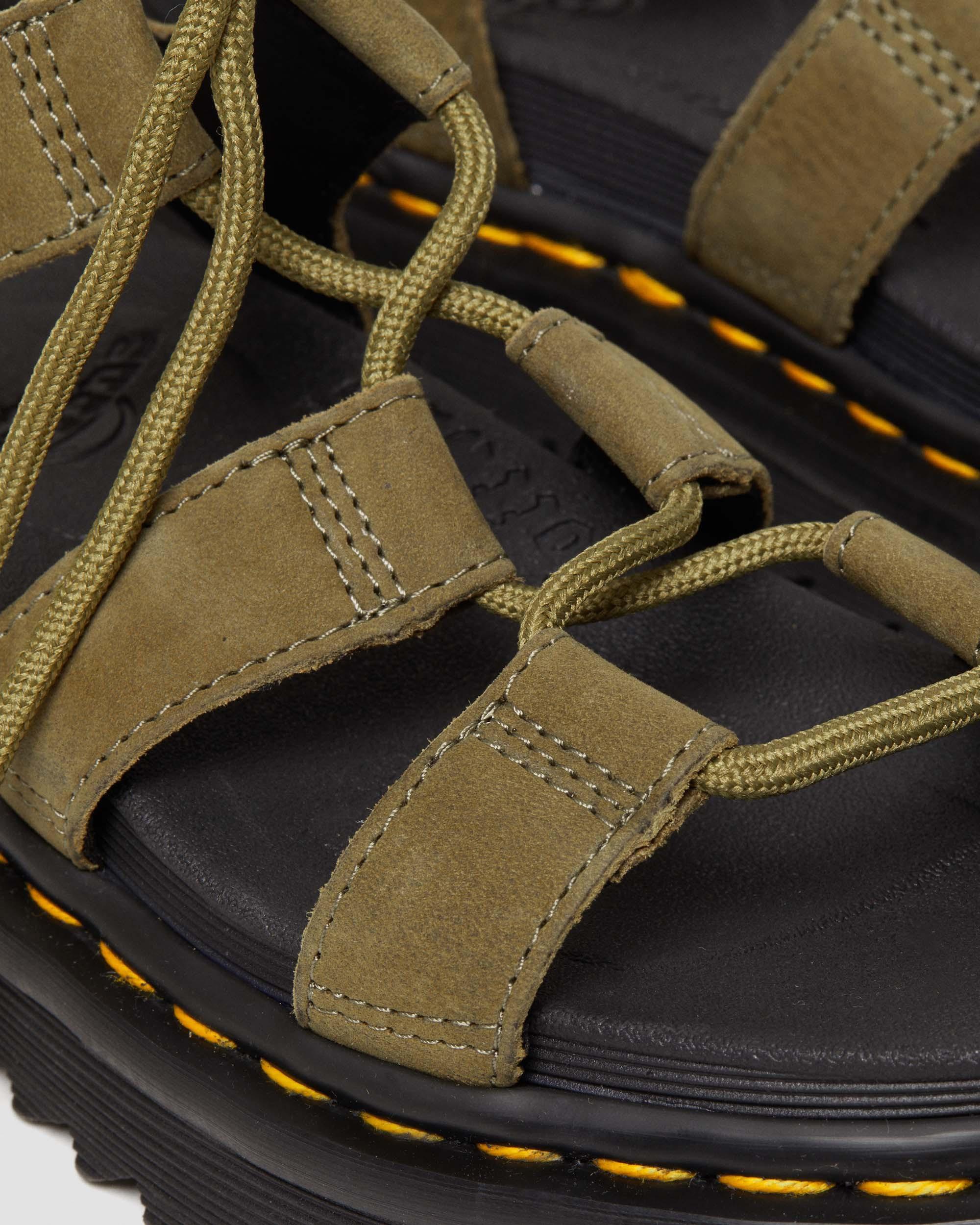 Nartilla Tumbled Nubuck Leder Gladiatorsandalen