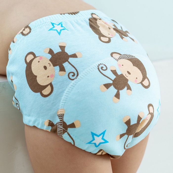 Unisex cotton potty training pants, reusable, breathable, waterproof, for boys and girls
