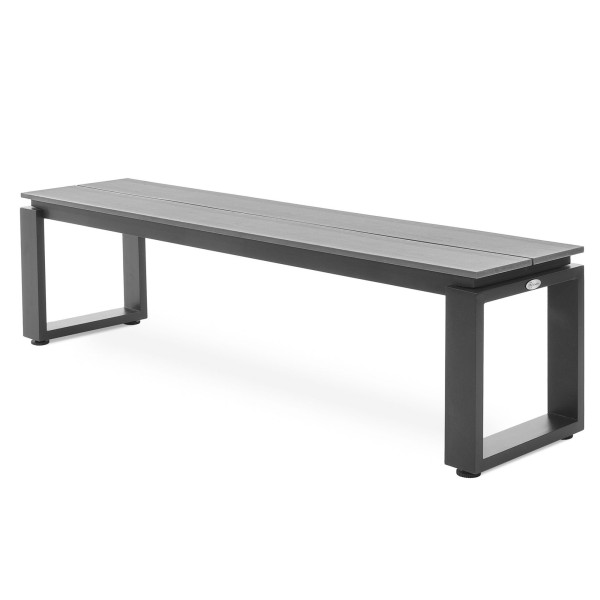 Ławka ogrodowa aluminiowa di volio 160cm Pisa szara
