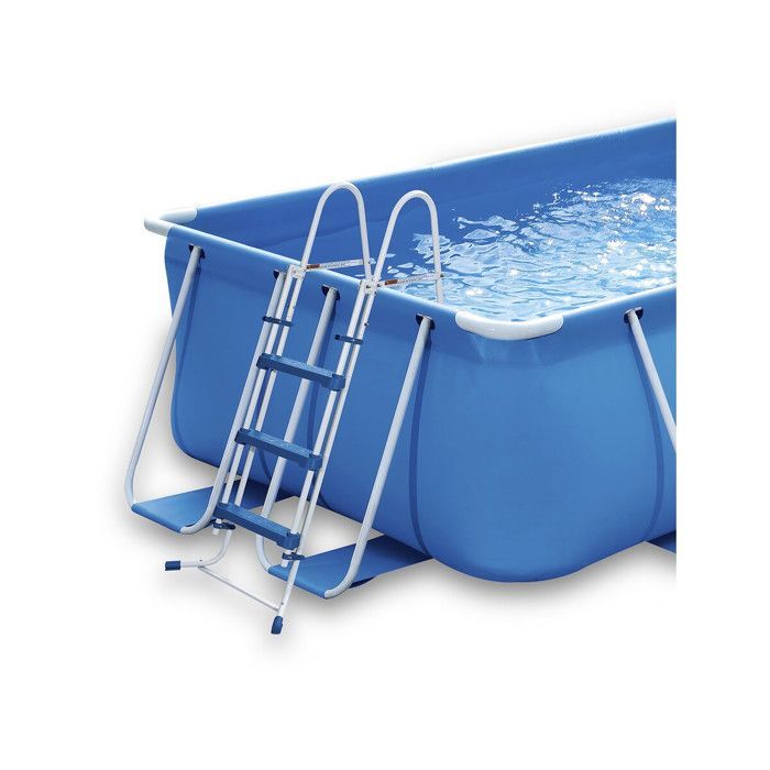 Piscine tubulaire rectangle- LUDO 1 - 4 x 2 x 1 m - Filtration à cartouche