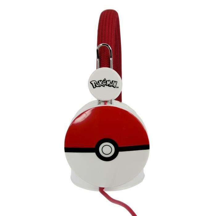 Kidsafe Children's Headphones - POKEMON - Pokéball - Limited in decibels (85) - Stereo - Adjustable headband