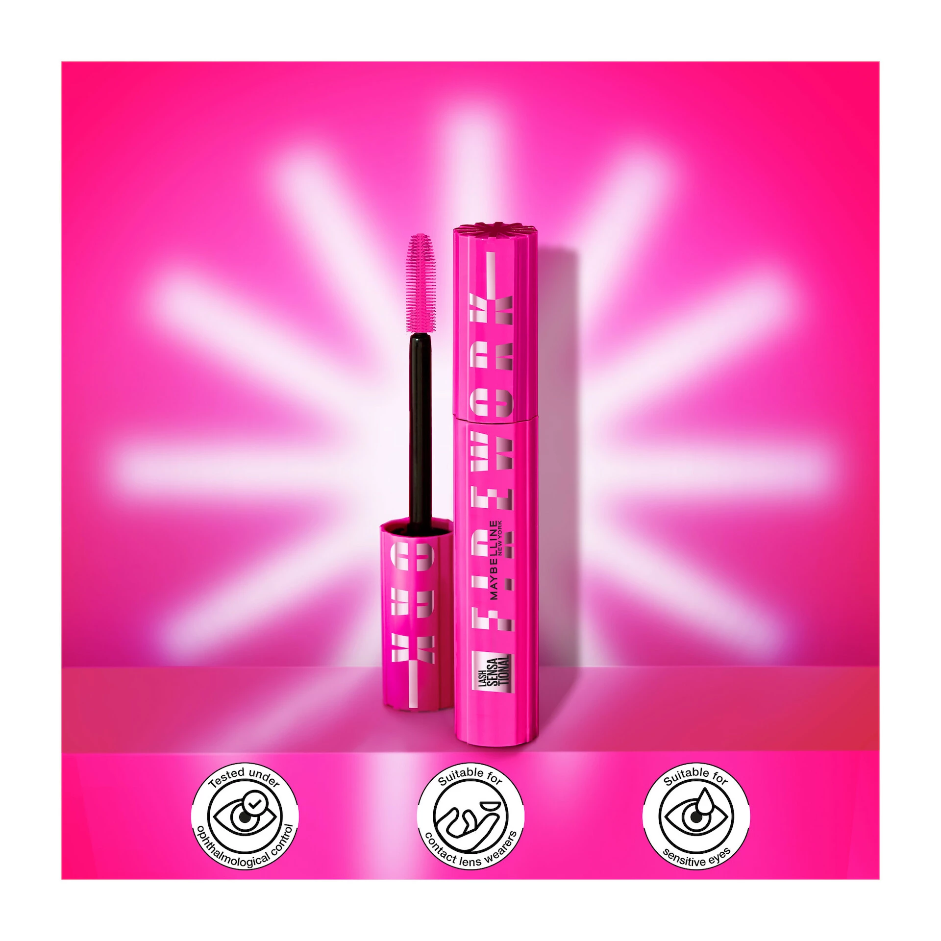 Tusz do rzęs Lash Sensational Firework Very Black - Maybelline